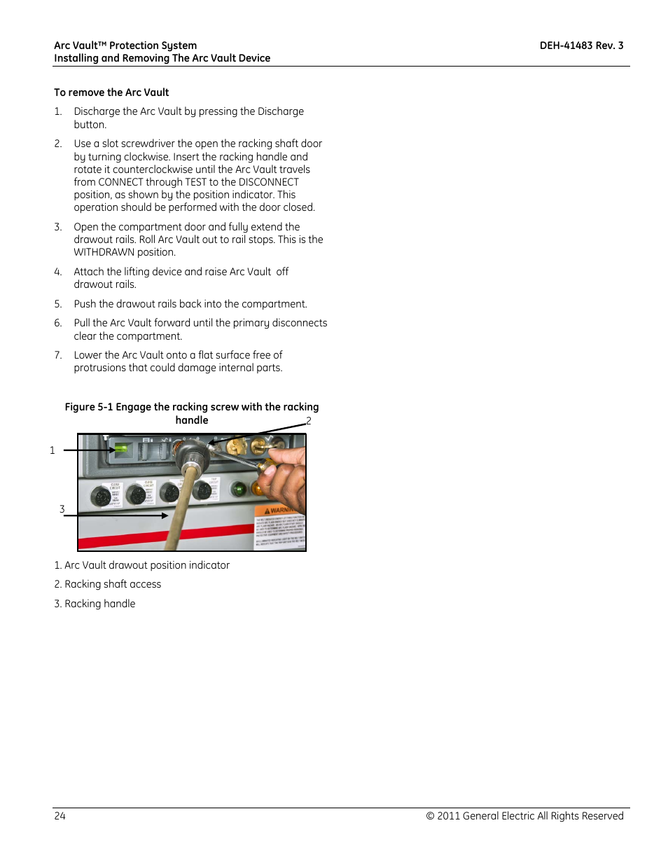 GE Industrial Solutions Arc Vault Protection System User Manual | Page 32 / 51