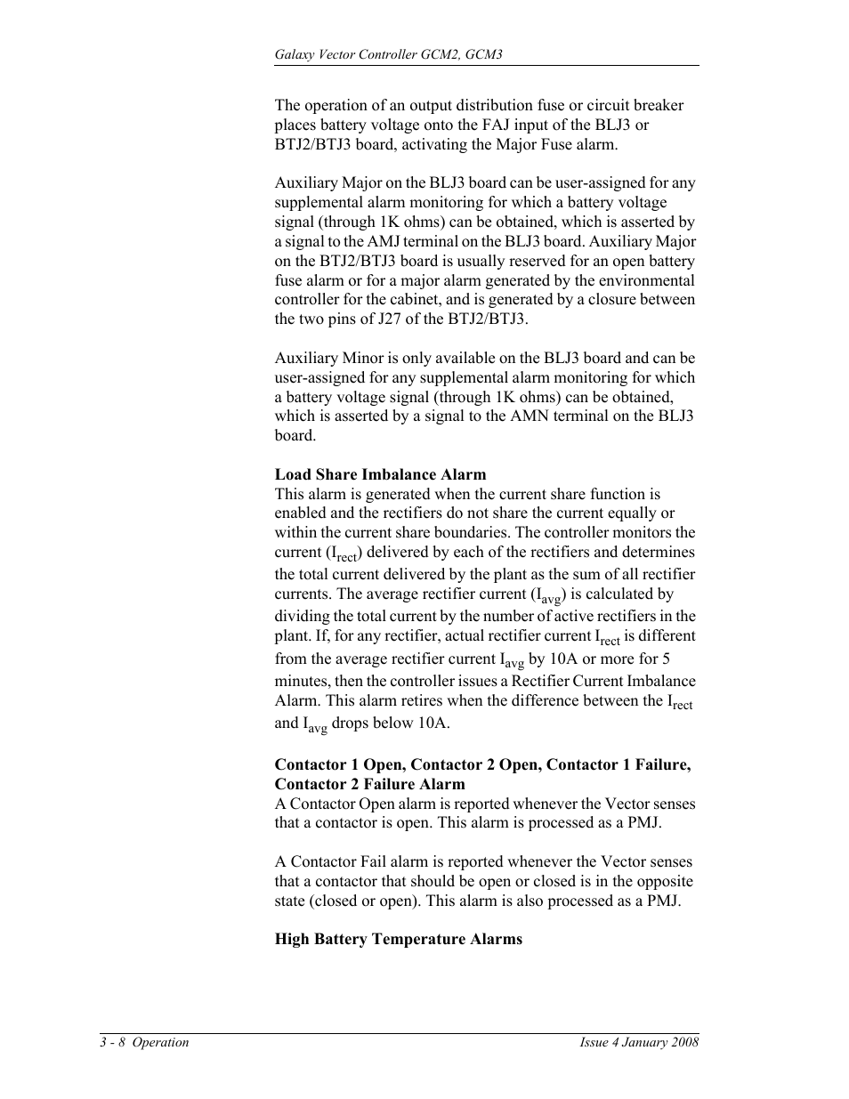 GE Industrial Solutions Galaxy Vector Controller GCM3 User Manual | Page 42 / 102