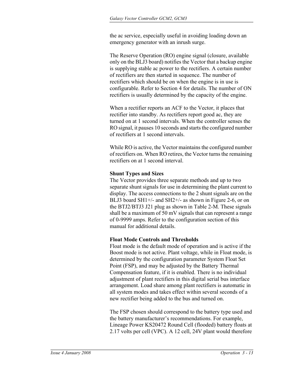 GE Industrial Solutions Galaxy Vector Controller GCM3 User Manual | Page 47 / 102