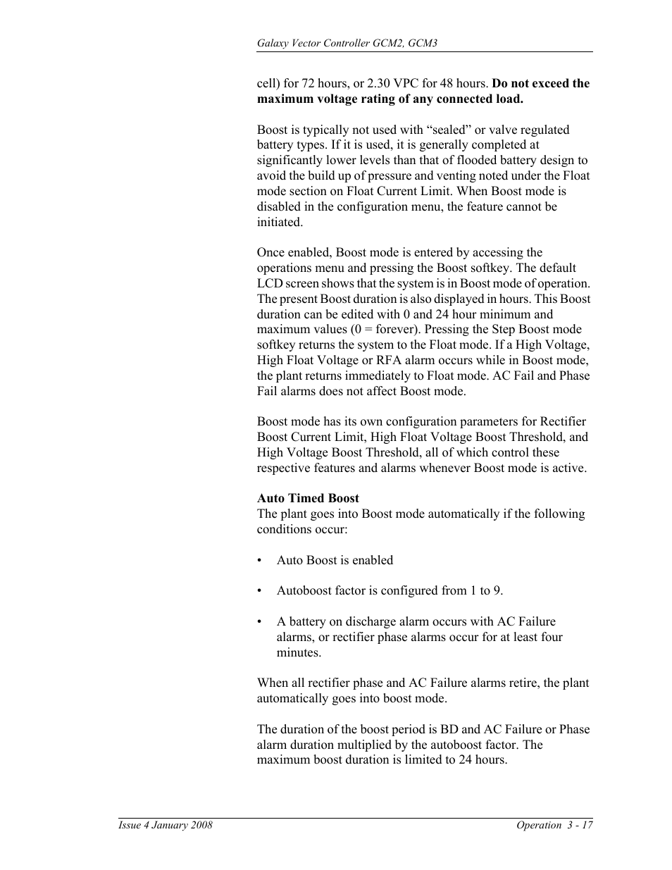 GE Industrial Solutions Galaxy Vector Controller GCM3 User Manual | Page 51 / 102