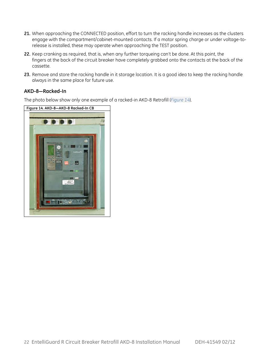 GE Industrial Solutions EntelliGuard R AKD-8 User Manual | Page 23 / 45