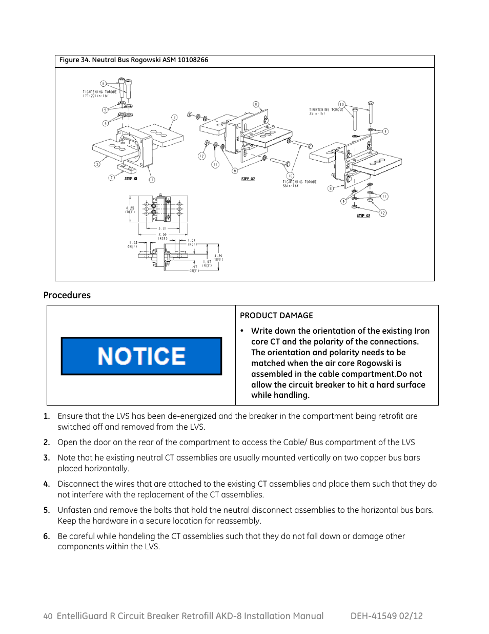 GE Industrial Solutions EntelliGuard R AKD-8 User Manual | Page 41 / 45