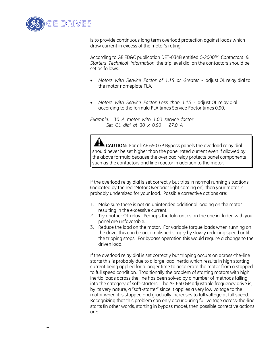 GE Industrial Solutions AF-650 GP Drive Panel User Manual | Page 21 / 57