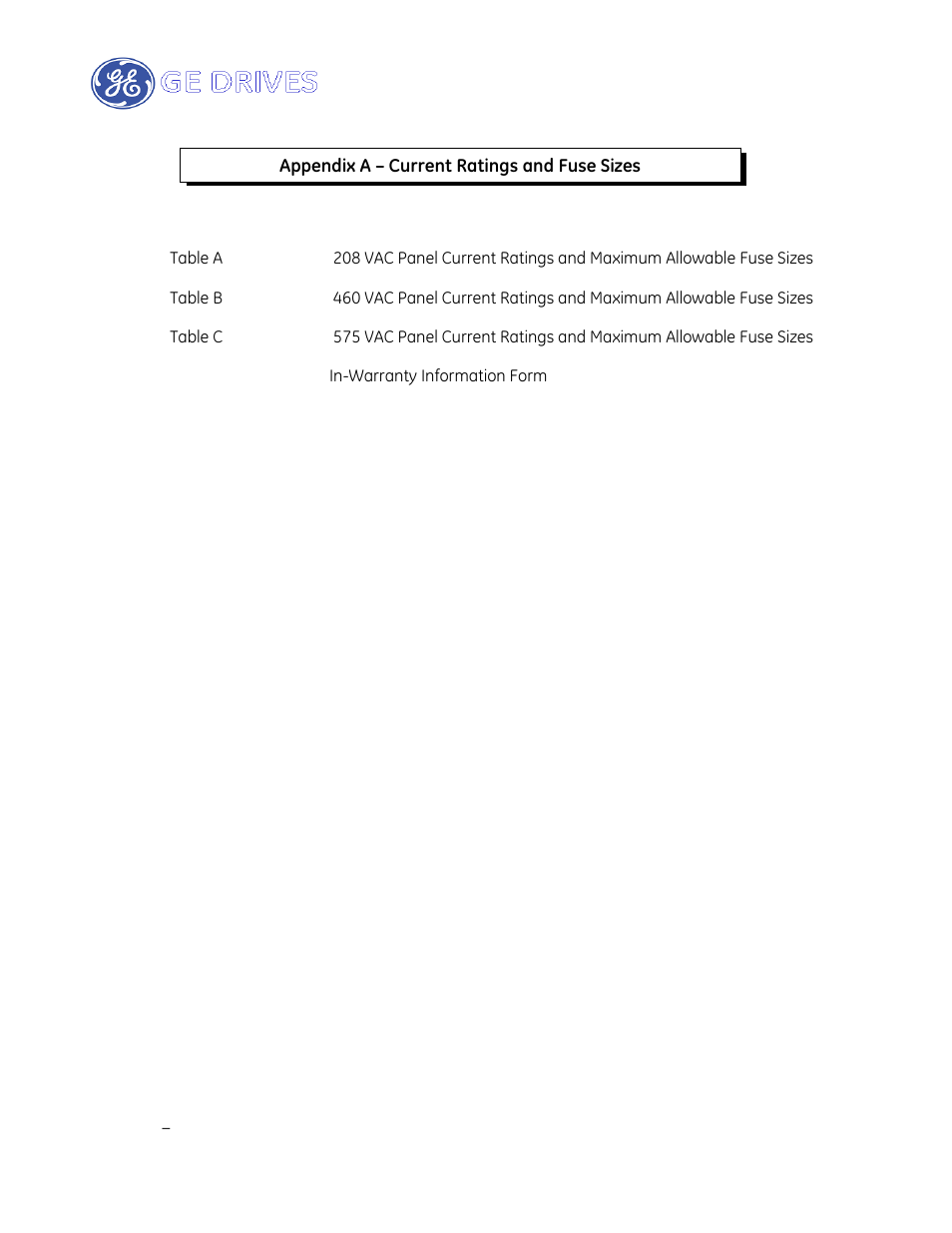GE Industrial Solutions AF-650 GP Drive Panel User Manual | Page 41 / 57