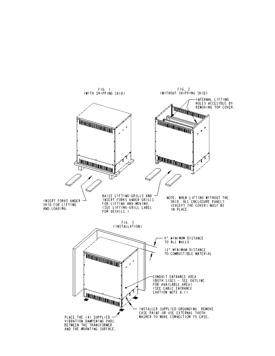 Typical enclosure information | GE Industrial Solutions Fan Assisted Cooling (FAC) Dry-Type Transformers User Manual | Page 8 / 8