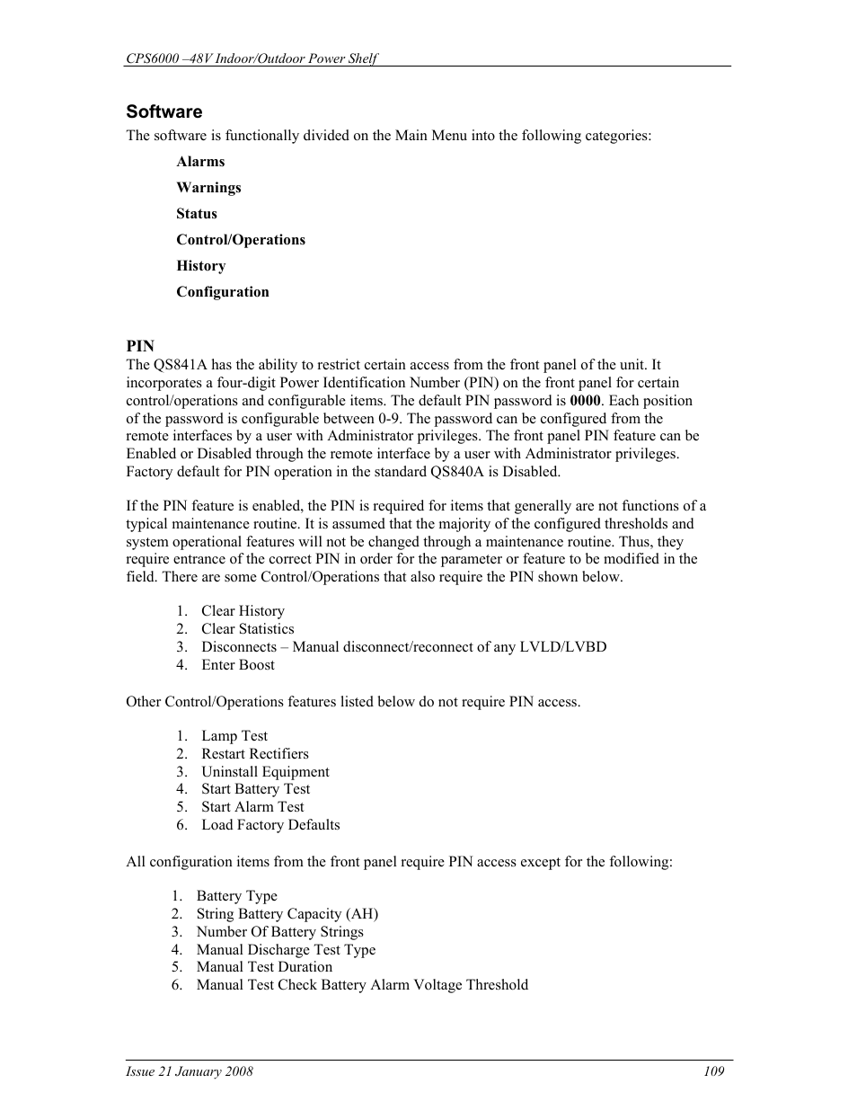 GE Industrial Solutions CPS6000 User Manual | Page 109 / 212