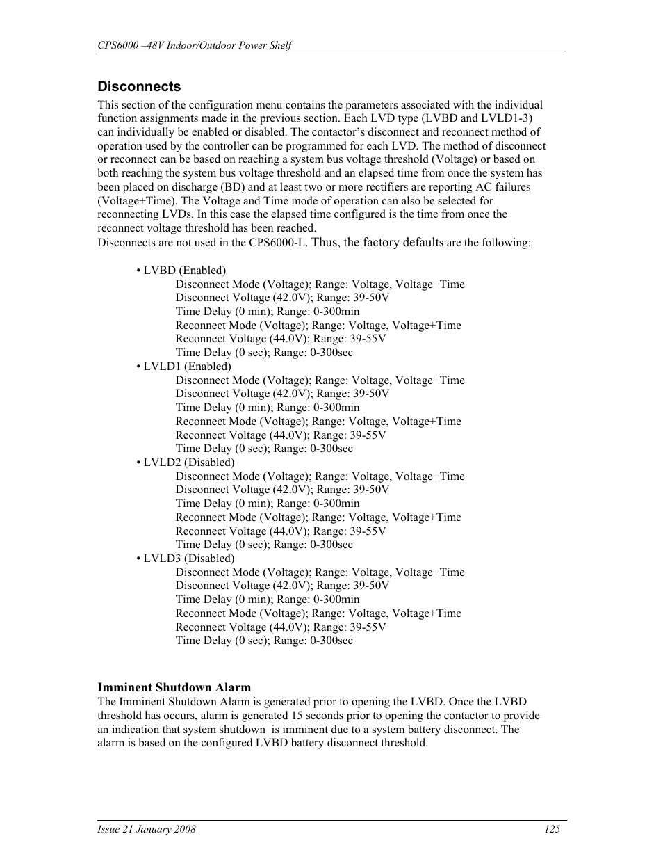GE Industrial Solutions CPS6000 User Manual | Page 125 / 212