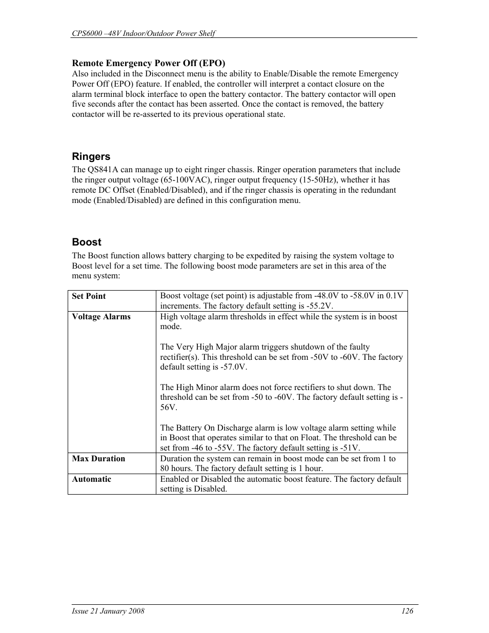 GE Industrial Solutions CPS6000 User Manual | Page 126 / 212