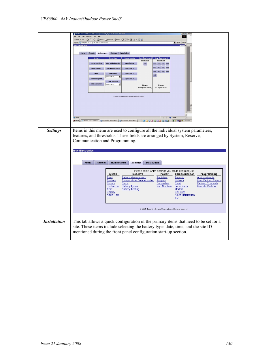 GE Industrial Solutions CPS6000 User Manual | Page 130 / 212