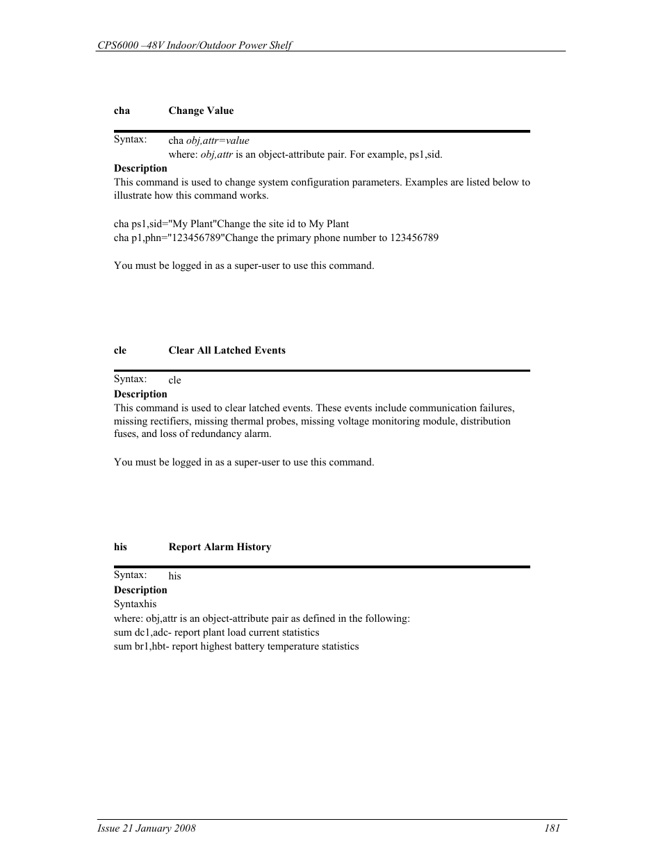 GE Industrial Solutions CPS6000 User Manual | Page 181 / 212