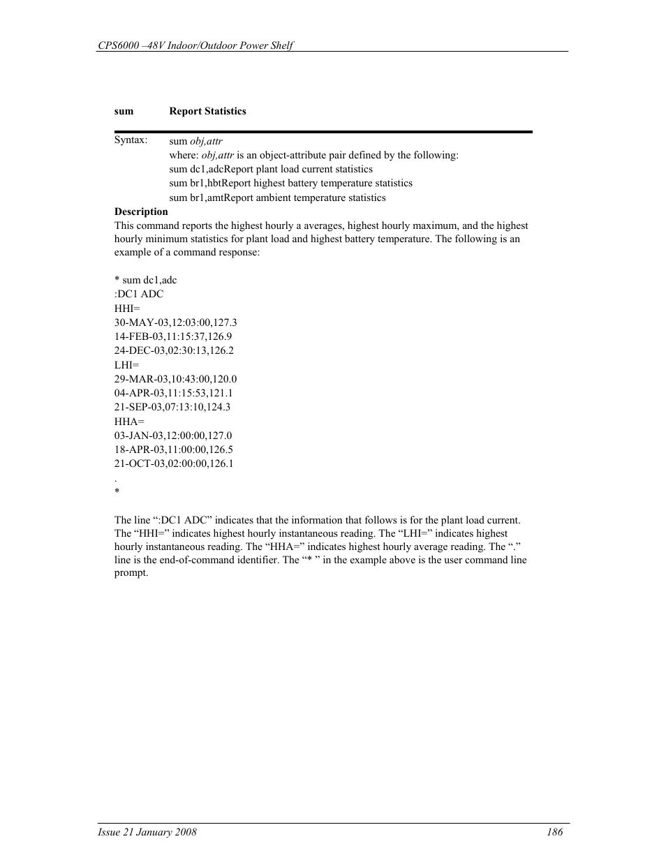 GE Industrial Solutions CPS6000 User Manual | Page 186 / 212