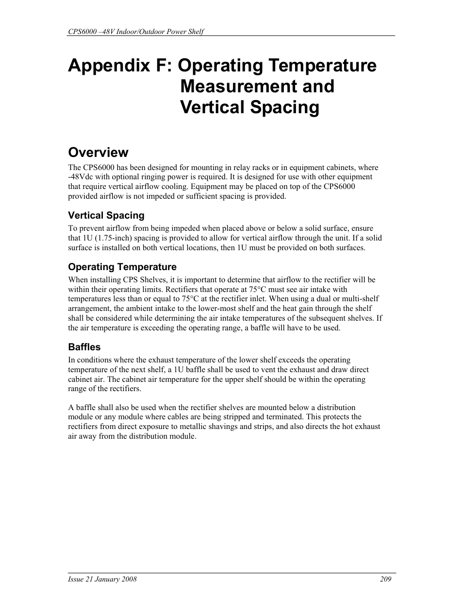 Overview | GE Industrial Solutions CPS6000 User Manual | Page 209 / 212