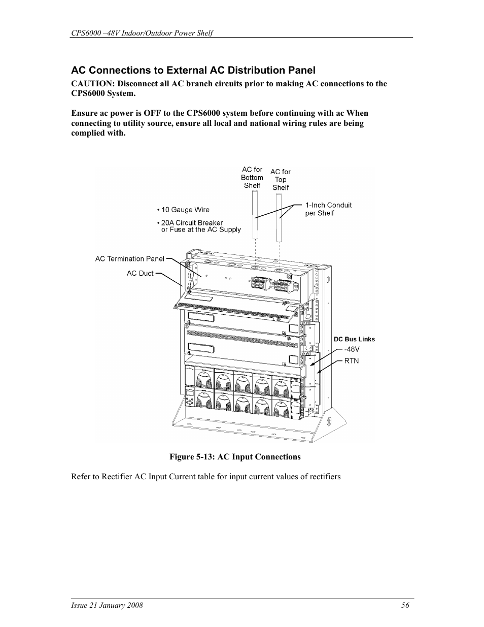 GE Industrial Solutions CPS6000 User Manual | Page 56 / 212