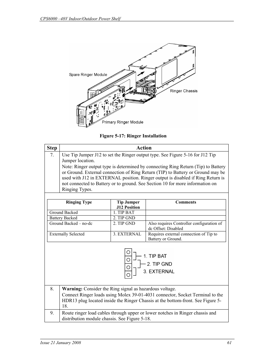 GE Industrial Solutions CPS6000 User Manual | Page 61 / 212