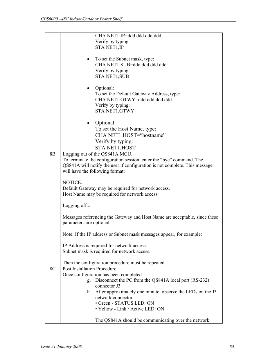 GE Industrial Solutions CPS6000 User Manual | Page 84 / 212