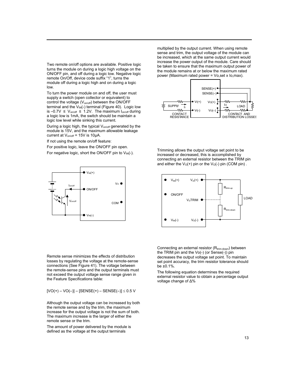 Feature description | GE Industrial Solutions EQW012-020-023-025 Series User Manual | Page 13 / 25