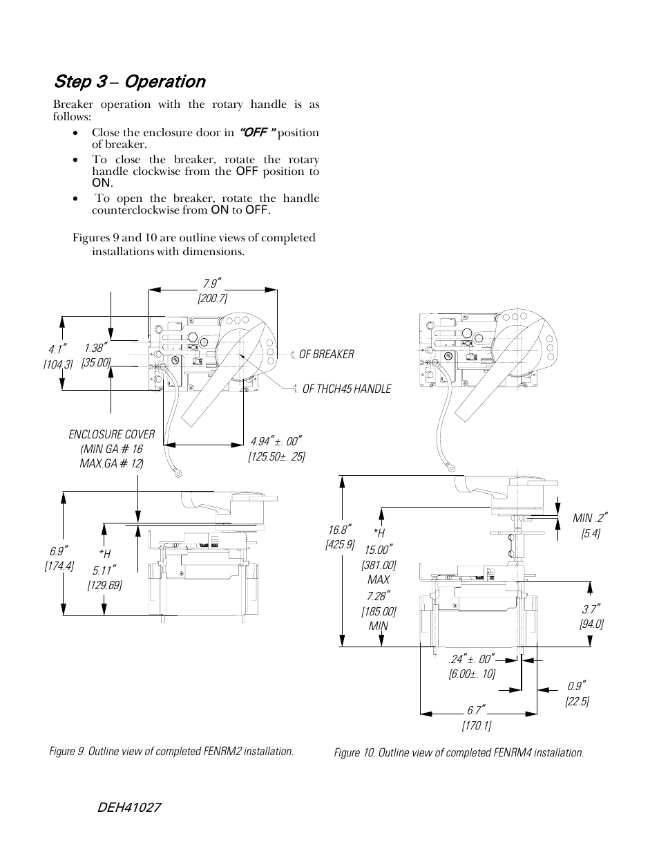 Step 3, Operation | GE Industrial Solutions Record Plus TDM, NEMA 4__4X: FE250 User Manual | Page 5 / 6