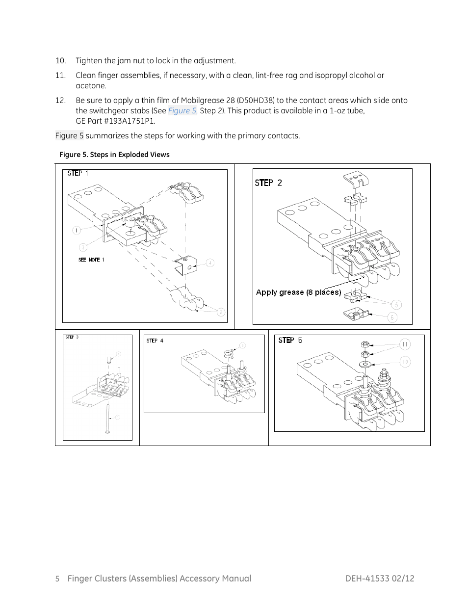 GE Industrial Solutions Finger Clusters User Manual | Page 6 / 11