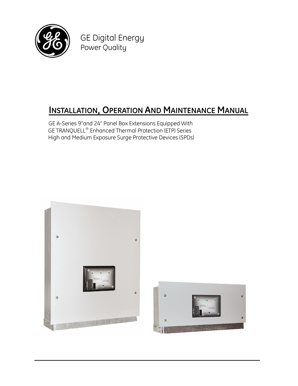 GE Industrial Solutions Tranquell Series Medium and High User Manual | 15 pages