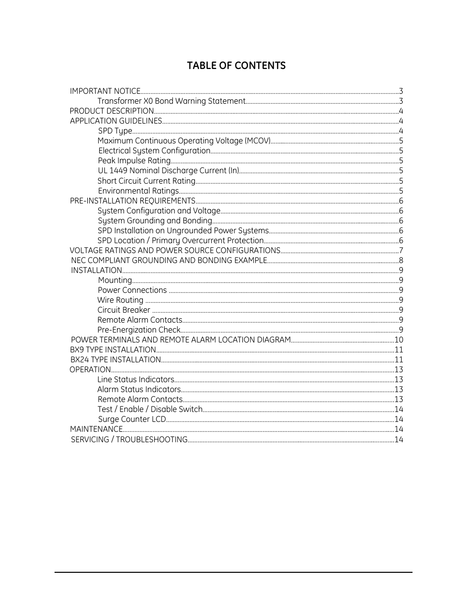 GE Industrial Solutions Tranquell Series Medium and High User Manual | Page 2 / 15
