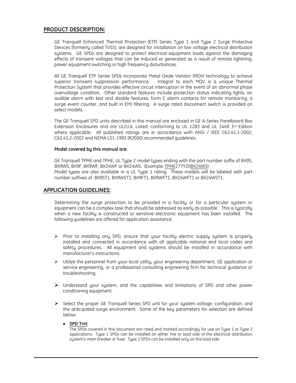 GE Industrial Solutions Tranquell Series Medium and High User Manual | Page 4 / 15