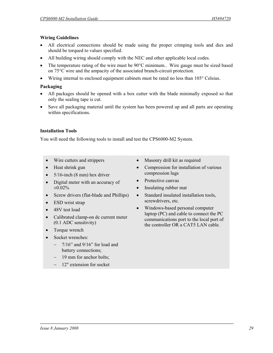 GE Industrial Solutions CPS6000-M2 User Manual | Page 29 / 134