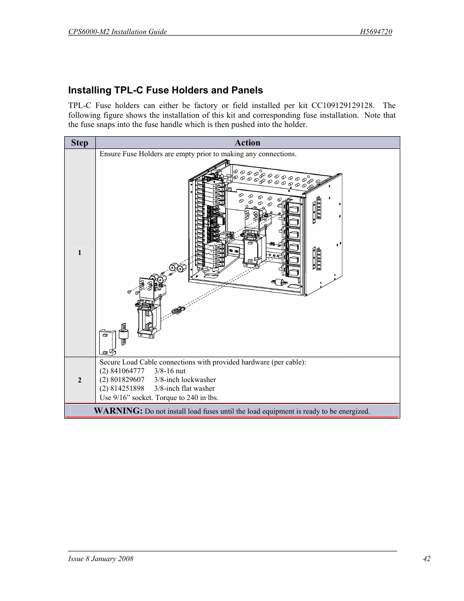 GE Industrial Solutions CPS6000-M2 User Manual | Page 42 / 134