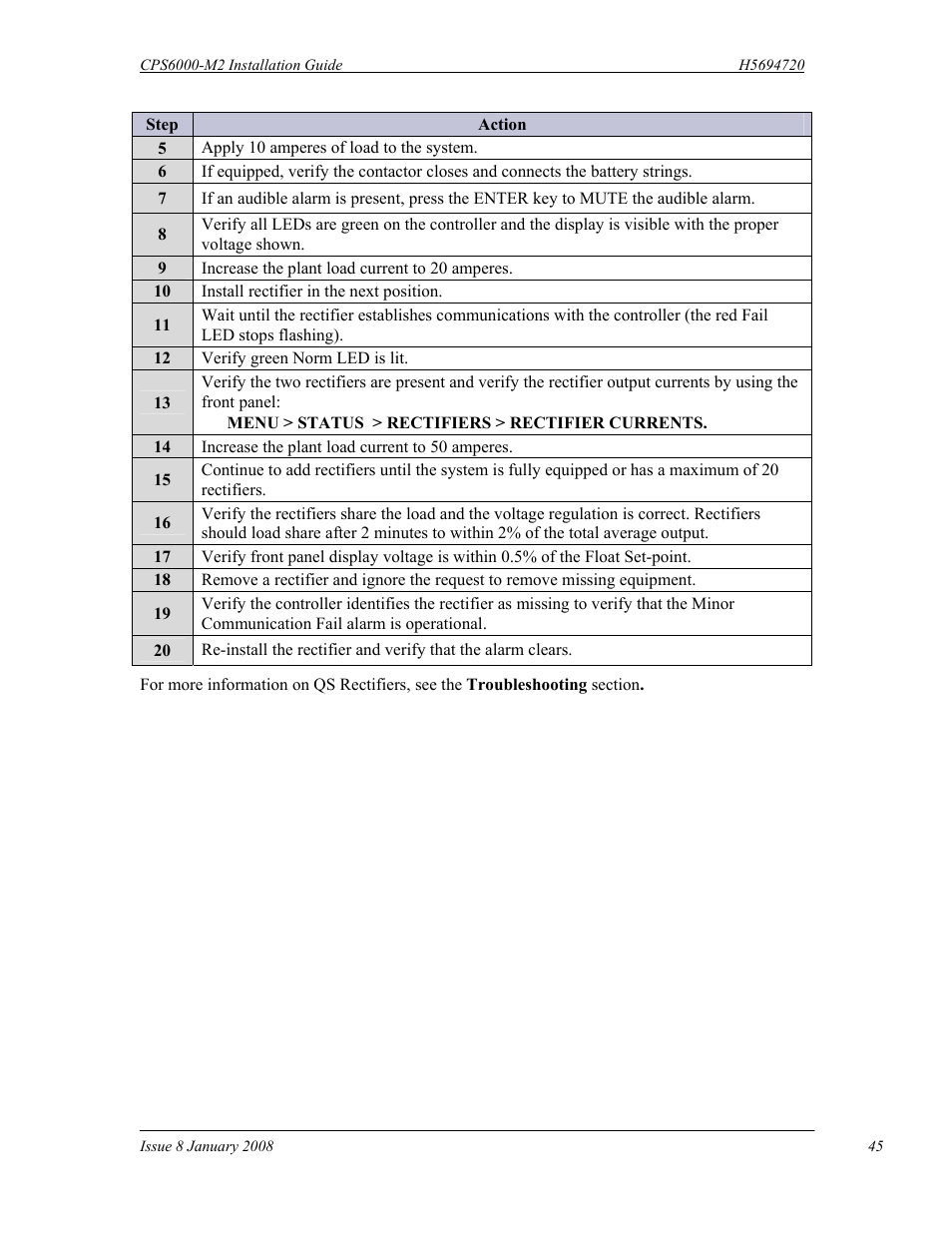 GE Industrial Solutions CPS6000-M2 User Manual | Page 45 / 134