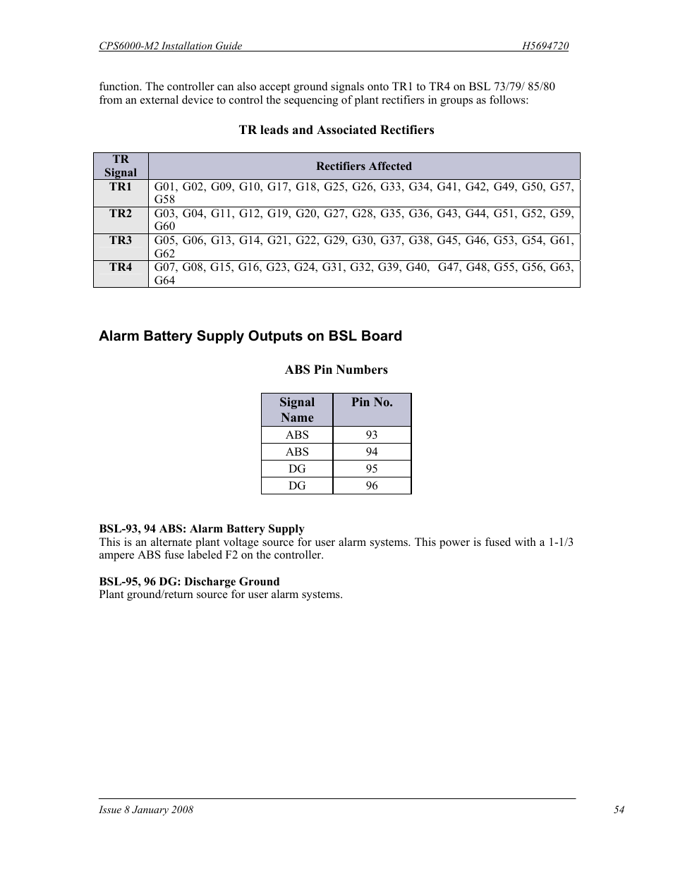 GE Industrial Solutions CPS6000-M2 User Manual | Page 54 / 134
