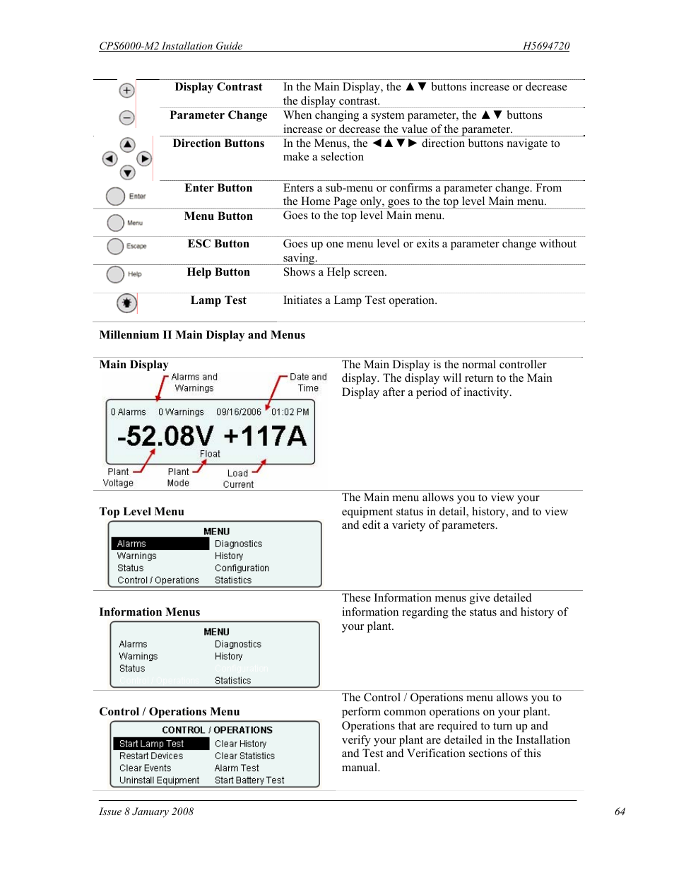 GE Industrial Solutions CPS6000-M2 User Manual | Page 64 / 134
