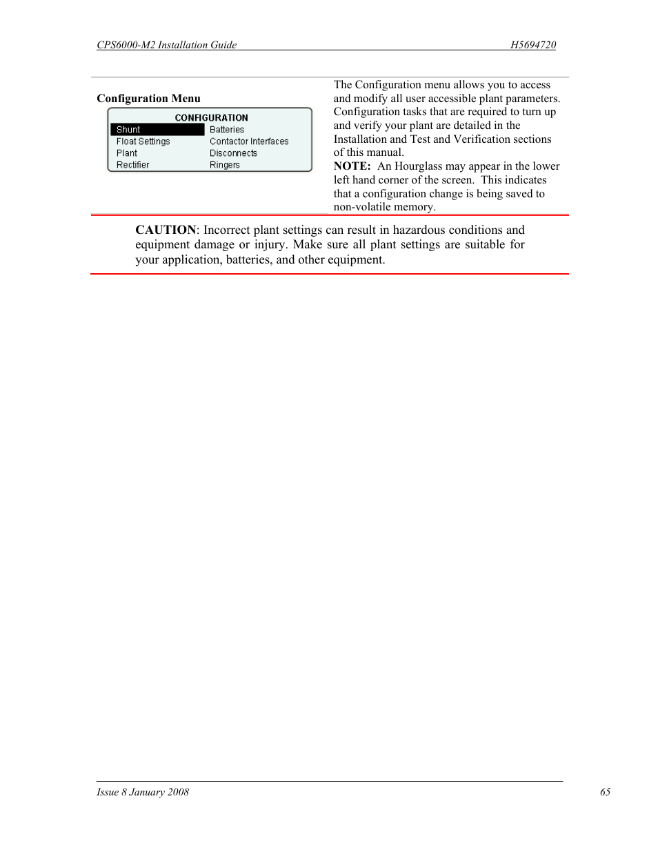 GE Industrial Solutions CPS6000-M2 User Manual | Page 65 / 134