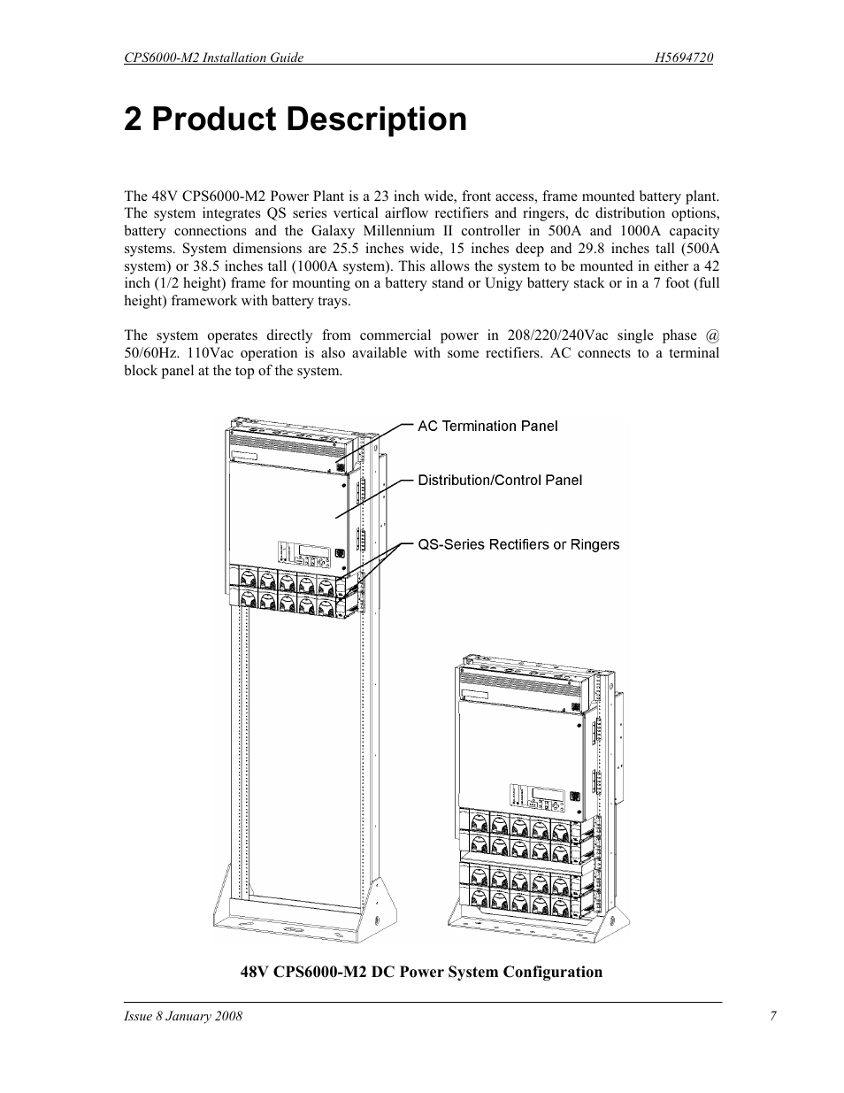 2 product description | GE Industrial Solutions CPS6000-M2 User Manual | Page 7 / 134