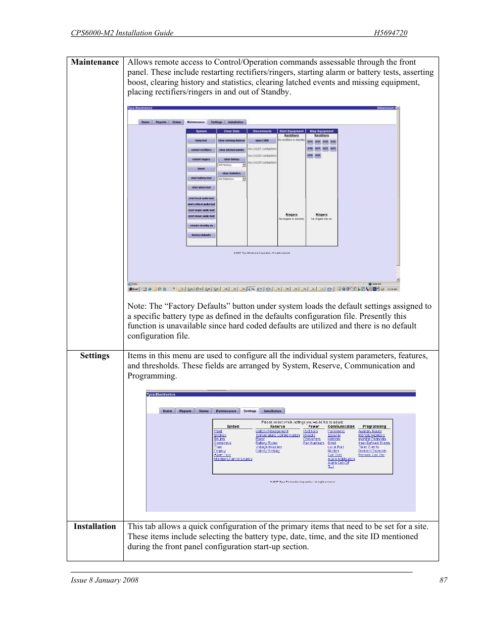 GE Industrial Solutions CPS6000-M2 User Manual | Page 87 / 134