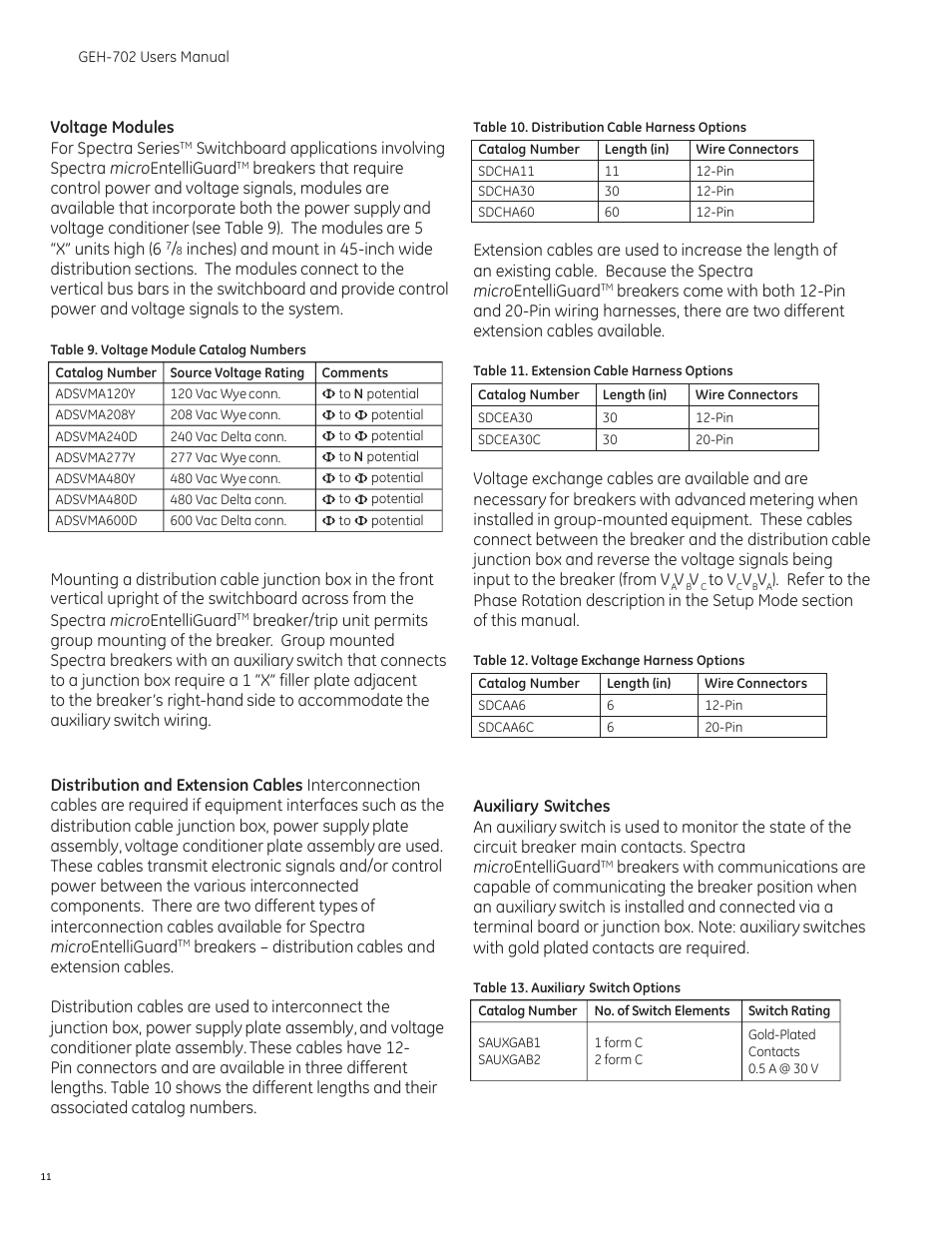 GE Industrial Solutions Spectra RMS Molded Case User Manual | Page 12 / 52
