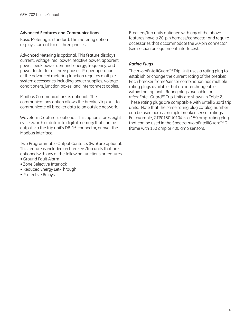 GE Industrial Solutions Spectra RMS Molded Case User Manual | Page 7 / 52