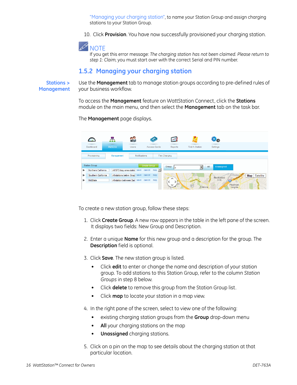 2 managing your charging station | GE Industrial Solutions WattStation Connect Owner Second Edition (iPhone) User Manual | Page 18 / 49