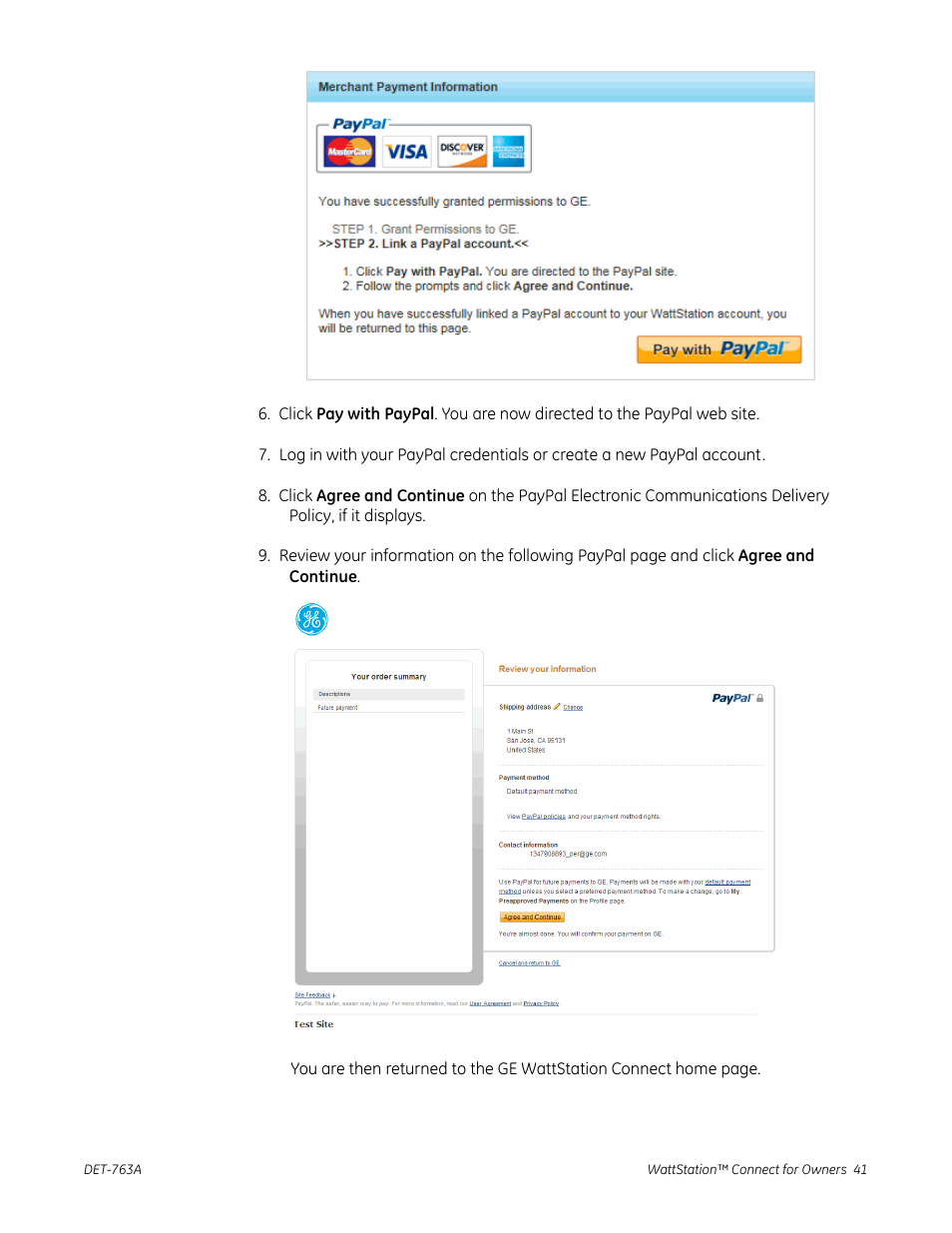 GE Industrial Solutions WattStation Connect Owner Second Edition (iPhone) User Manual | Page 43 / 49