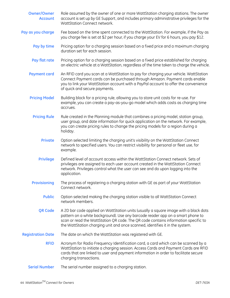GE Industrial Solutions WattStation Connect Owner Second Edition (iPhone) User Manual | Page 46 / 49