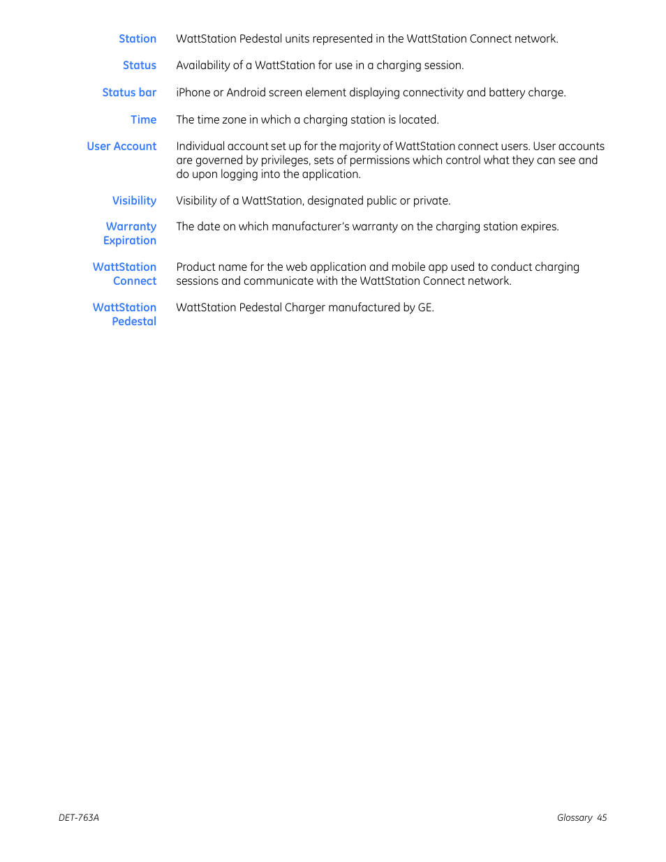 GE Industrial Solutions WattStation Connect Owner Second Edition (iPhone) User Manual | Page 47 / 49