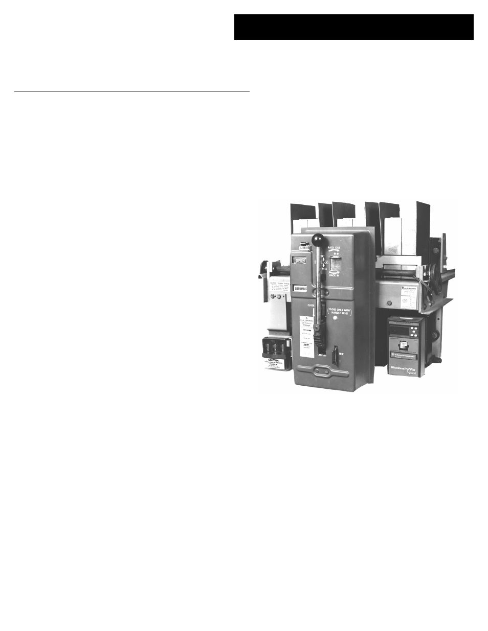 GE Industrial Solutions MicroVersaTrip Plus and MicroVersaTrip PM for Allis Chalmers, Siemens_Allis, and Siemens LA-600[F] and LA-1600[F] (Blue) User Manual | 18 pages
