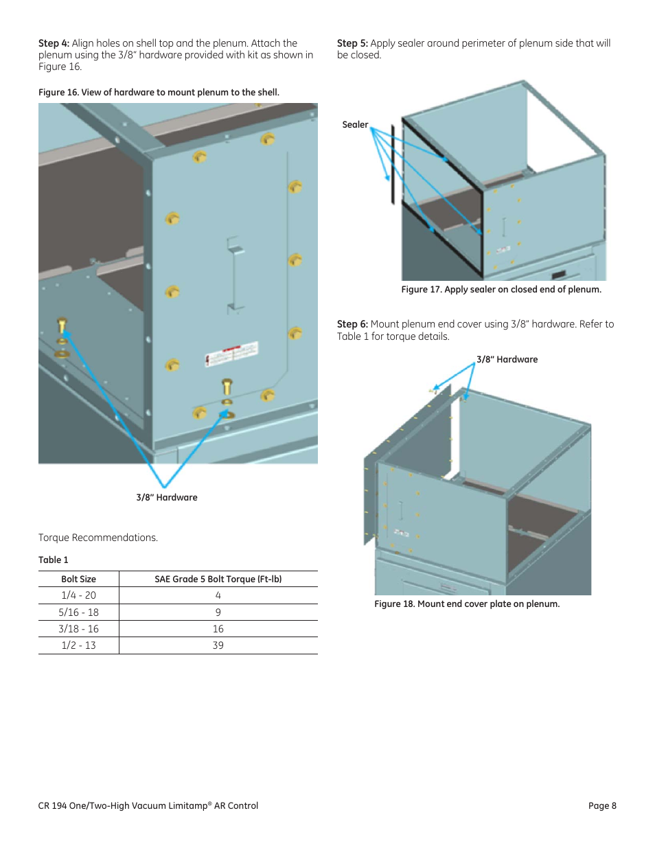GE Industrial Solutions Limitamp AR User Manual | Page 8 / 20