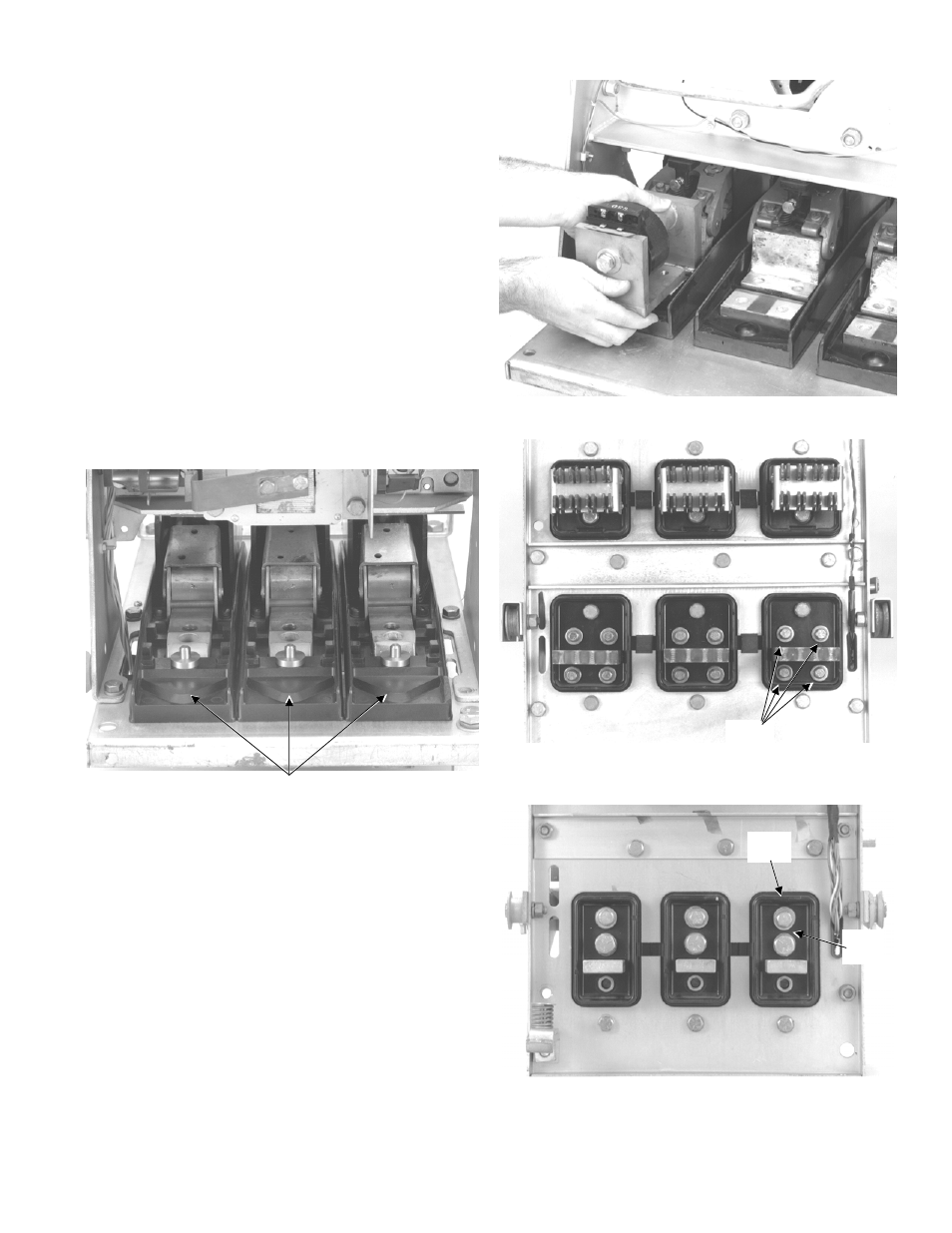 Installing the phase sensors (cts), Assembling, Ct to the bus | Ct assembly for a db-50 breaker | GE Industrial Solutions ProTrip Conversion Kits DB-25, DBL-25, DB-50, DBL-50 User Manual | Page 9 / 22