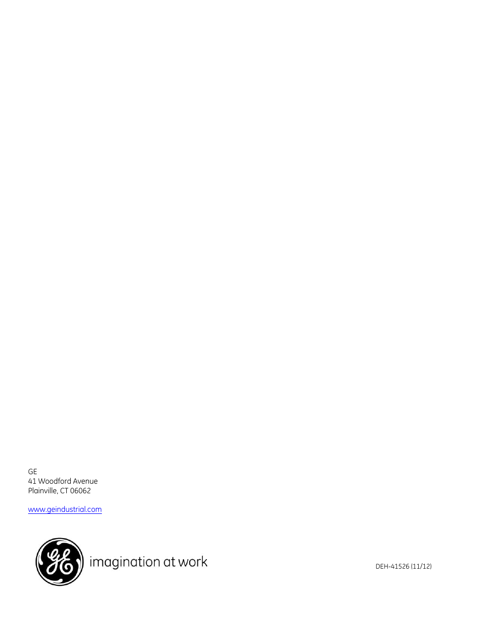 GE Industrial Solutions EntelliGuard E Circuit Breaker User Manual | Page 30 / 30
