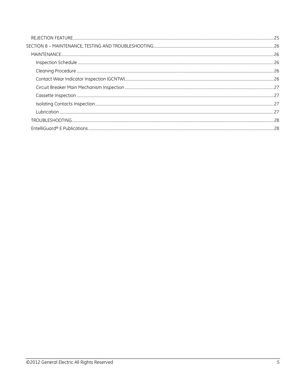 GE Industrial Solutions EntelliGuard E Circuit Breaker User Manual | Page 5 / 30