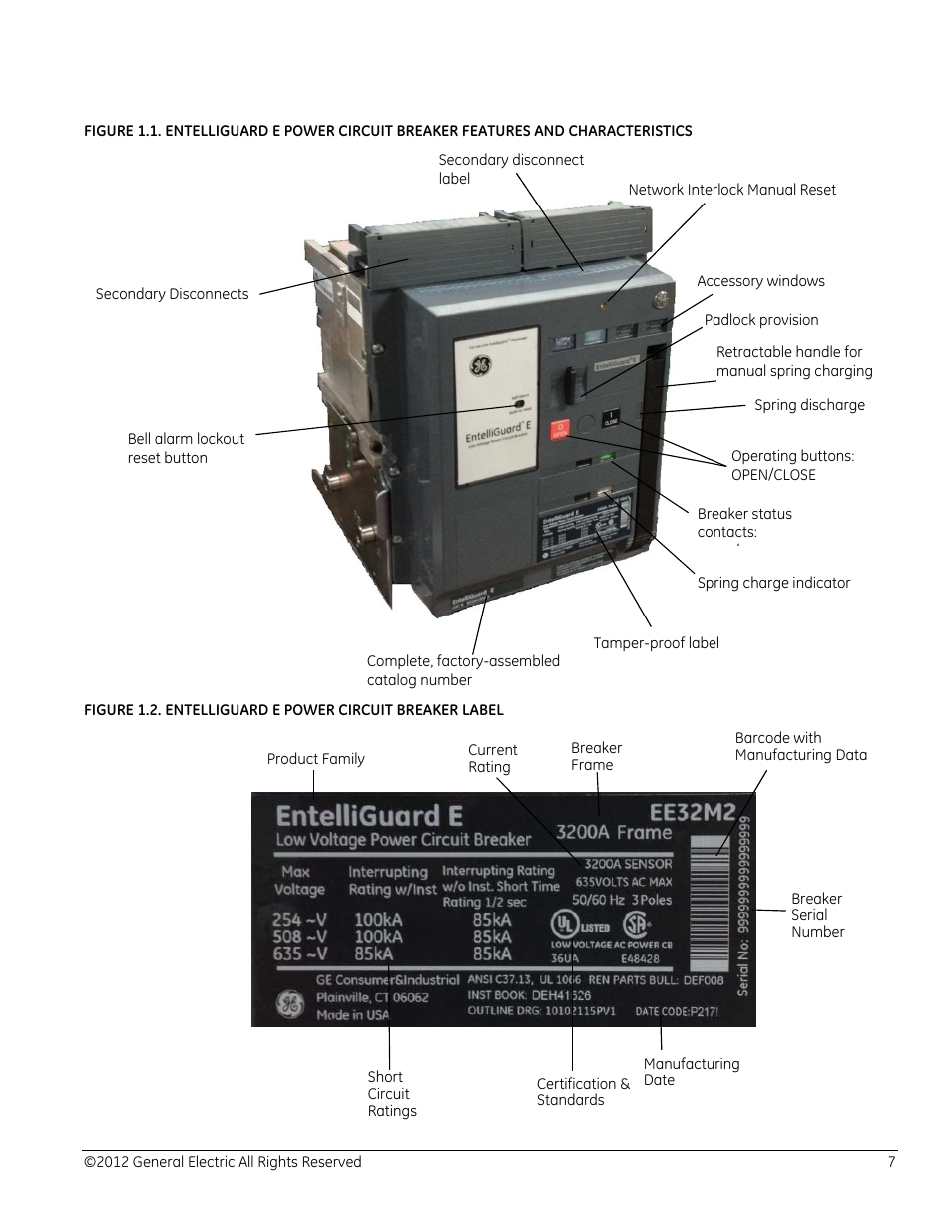 GE Industrial Solutions EntelliGuard E Circuit Breaker User Manual | Page 7 / 30