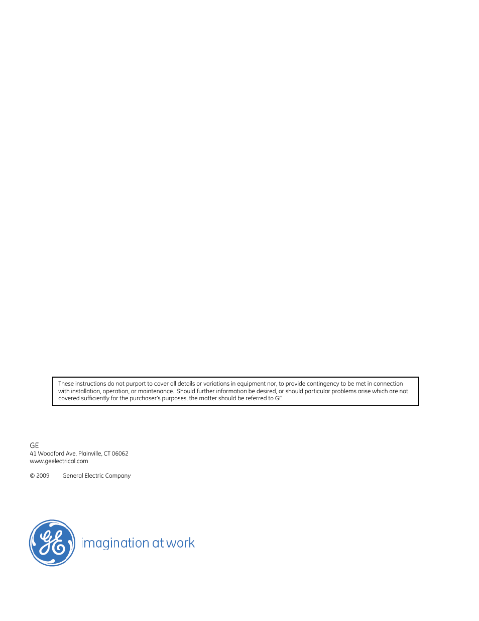 GE Industrial Solutions EntelliGuard G Back Connected Terminations Fixed Envelope 3 , 6000A User Manual | Page 3 / 3