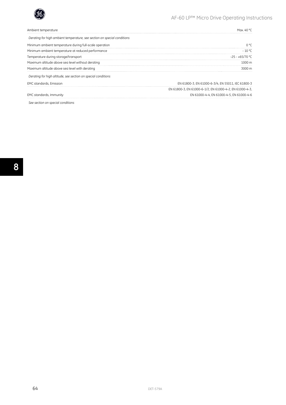 Af-60 lp™ micro drive operating instructions | GE Industrial Solutions AF-60 LP Micro Drive Operating Instructions User Manual | Page 65 / 72
