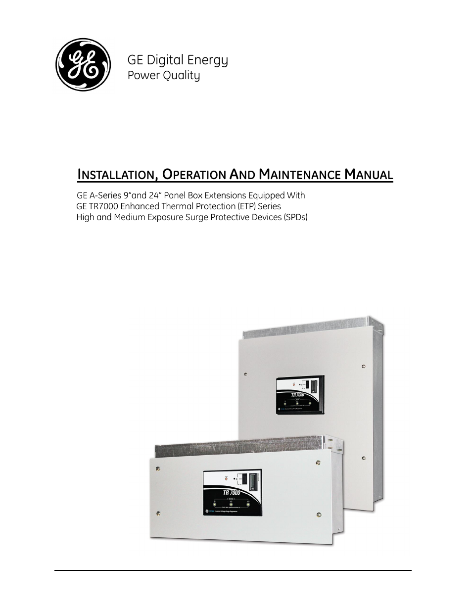 GE Industrial Solutions GE A-Series 9îand 24î Panel Box User Manual | 15 pages