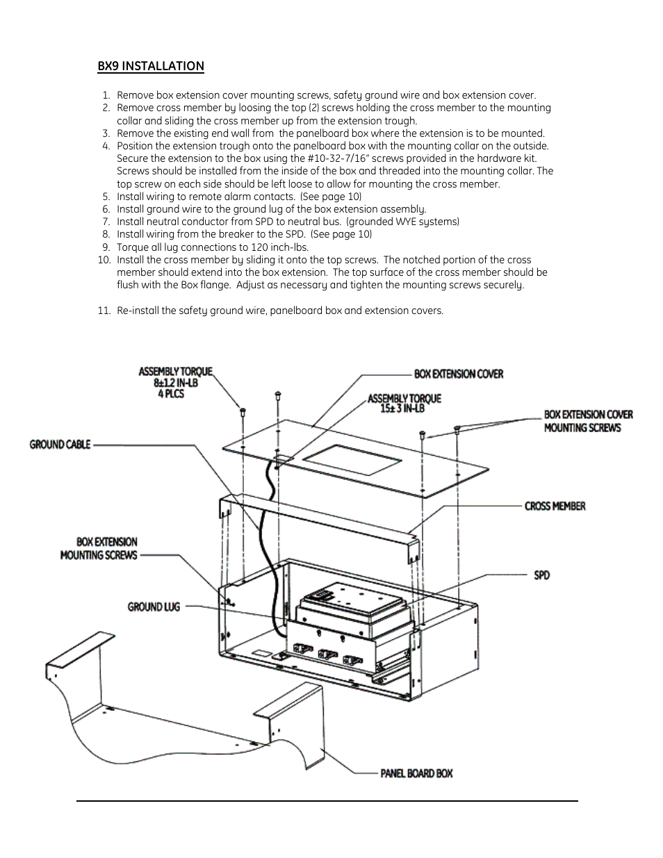 GE Industrial Solutions GE A-Series 9îand 24î Panel Box User Manual | Page 11 / 15