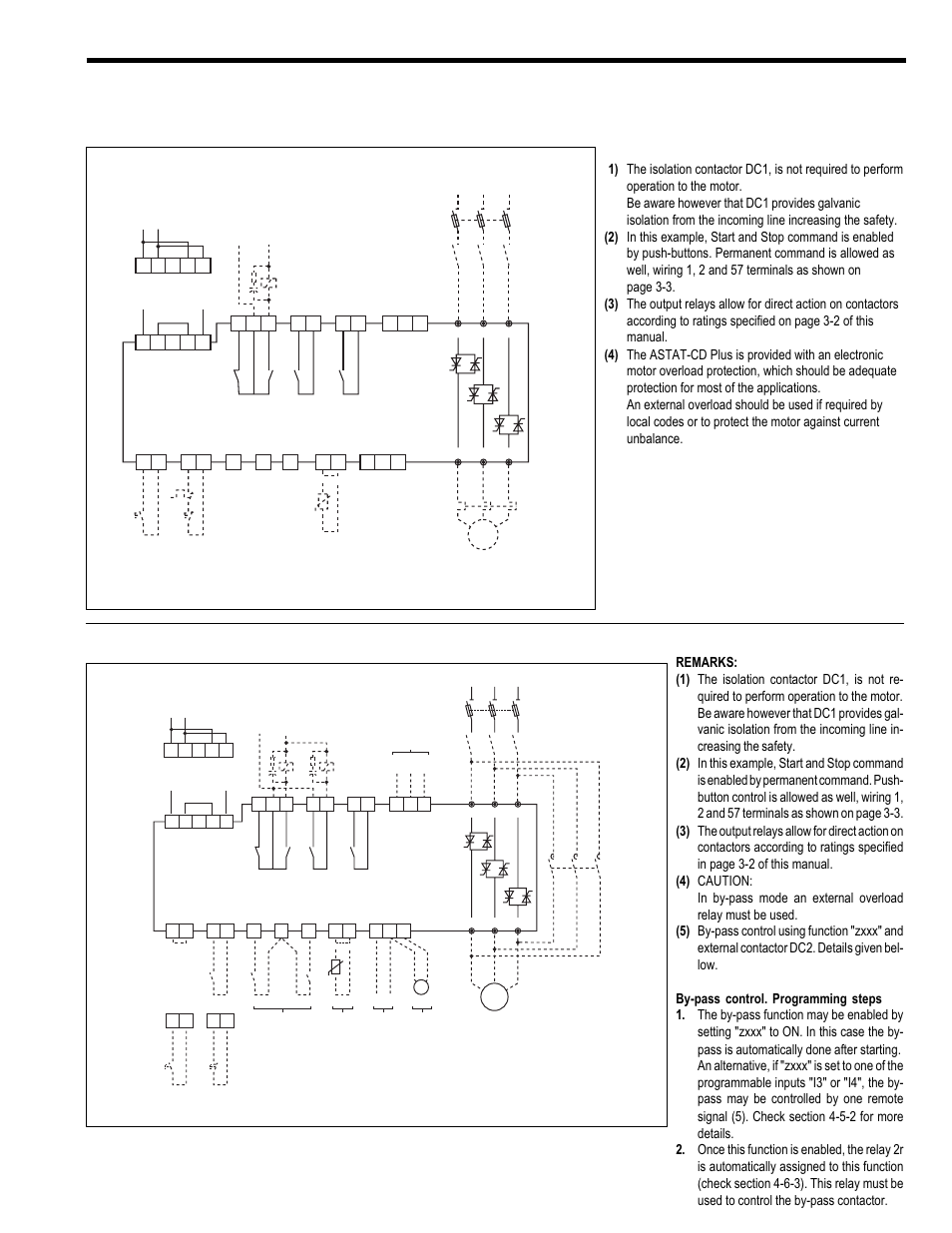 Appendix, 1. application diagrams, Basic diagram | Basic diagram with by-pass control | GE Industrial Solutions ASTAT-CD Plus User Manual | Page 29 / 40